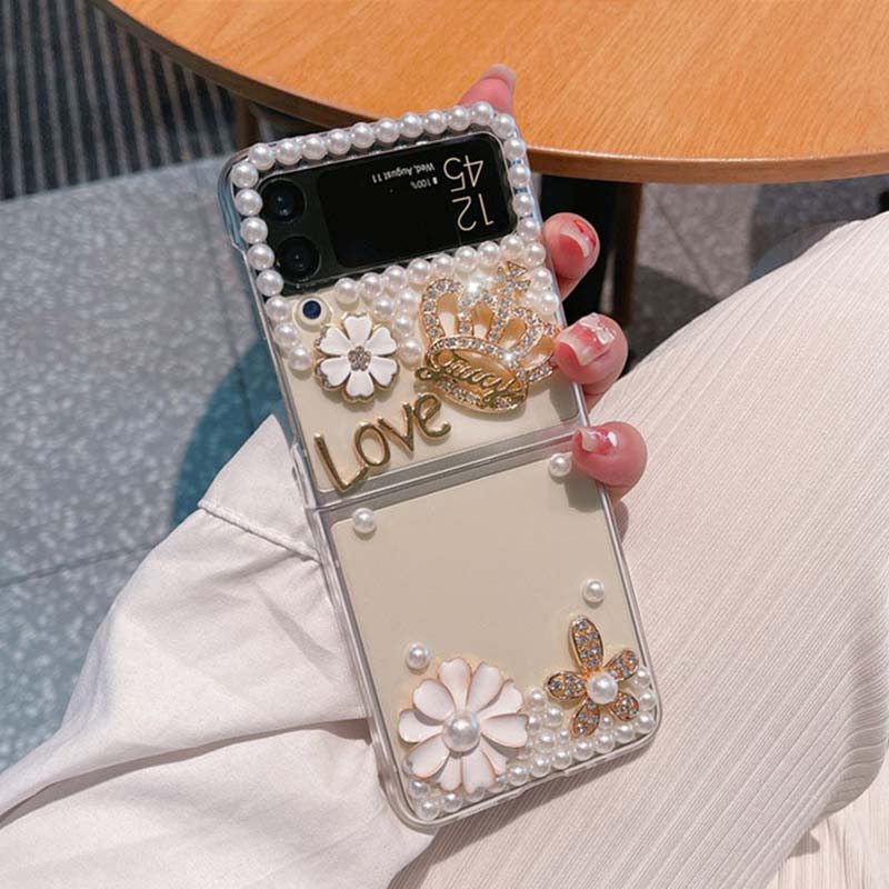 Rhinestone Folding Screen Phone Case