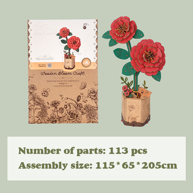 Preserved Flower Wooden Puzzle