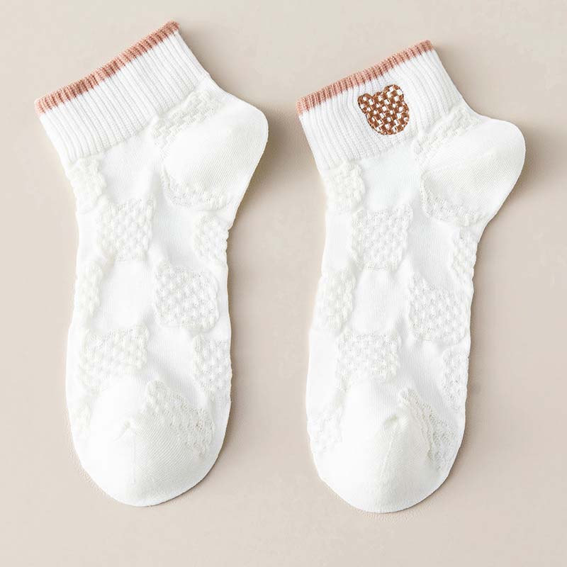 Summer Thin Cotton Socks(5pcs)