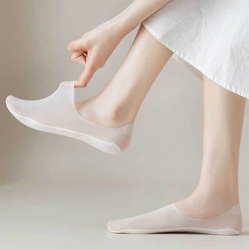 Silicone Anti-Skid Ice Silk Boat Socks