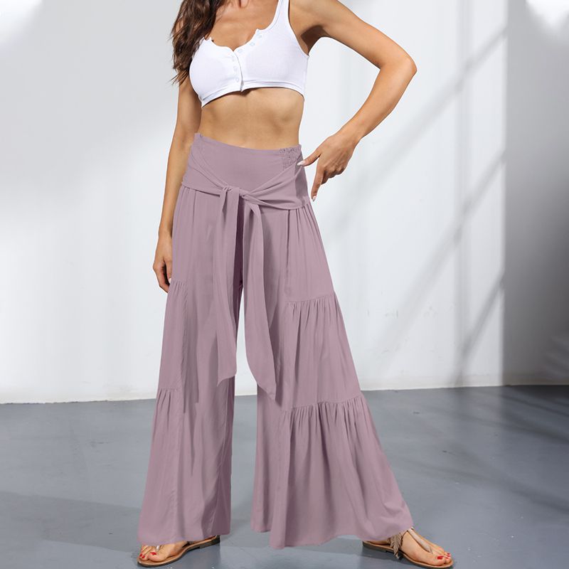 Pleated Wide-Leg Pants