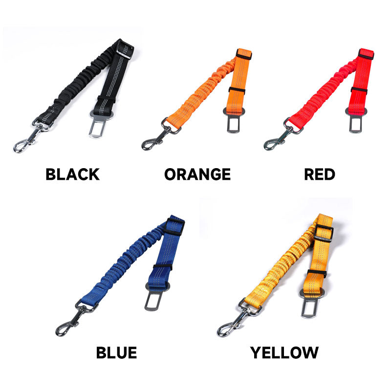 Car Seat Belt Elastic Retractable Reflective Dog Chain