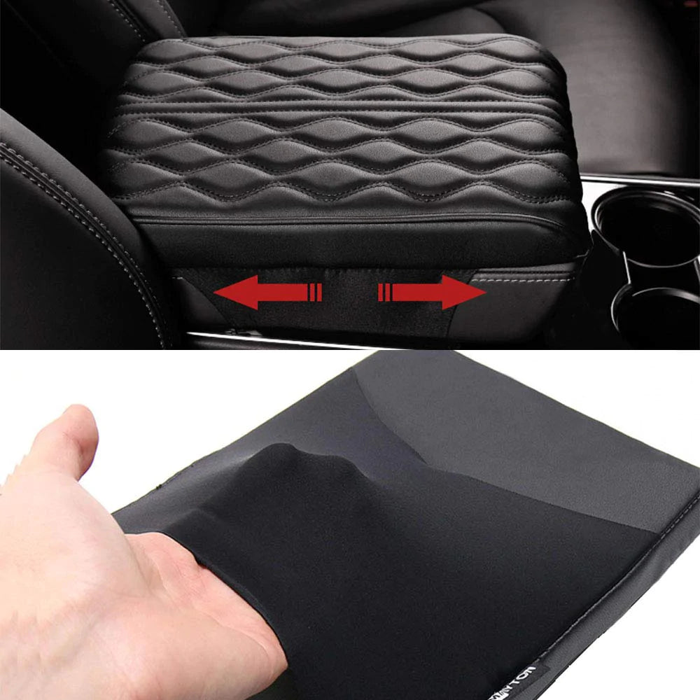 Leather Car Armrest Box Pad