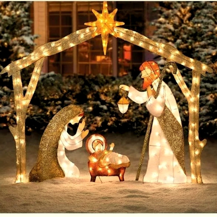 Warm White LED Christmas Yard Decoration