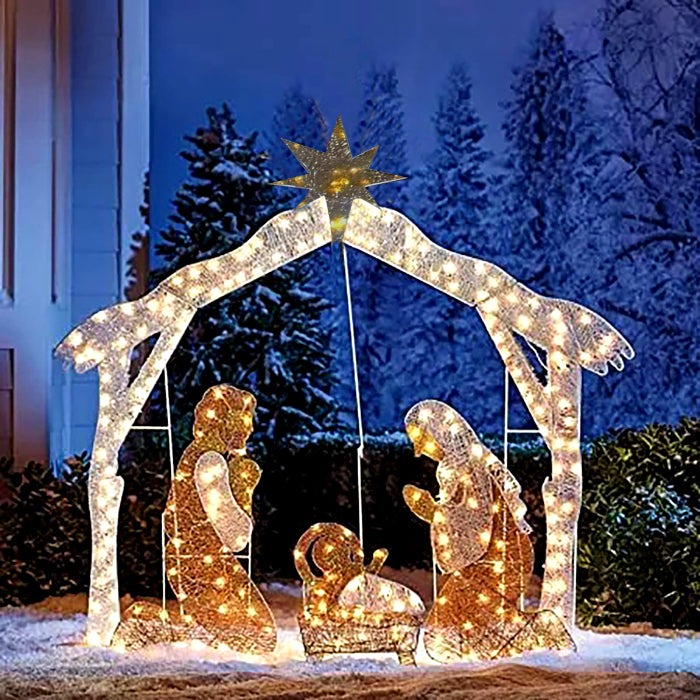 Warm White LED Christmas Yard Decoration