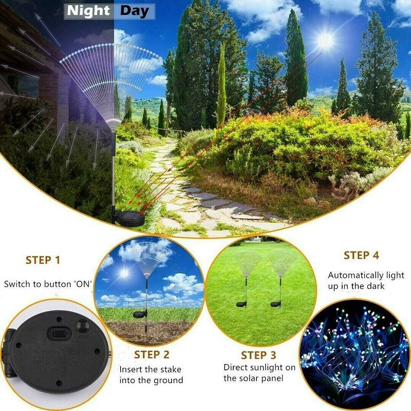 Waterproof Solar Garden Fireworks LED Lamp💡