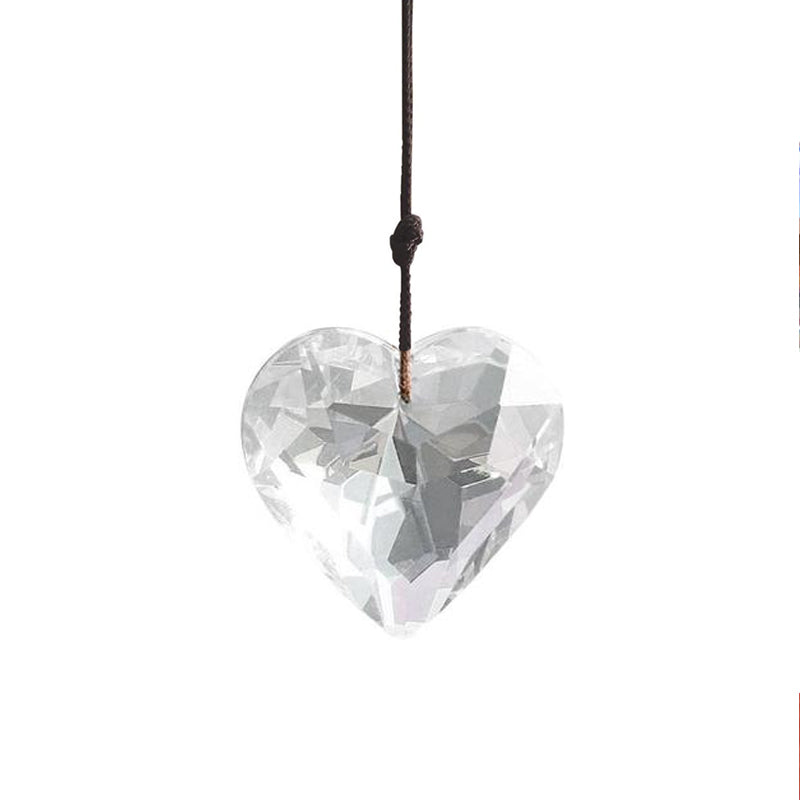 Crystal Heart Prism Pendant