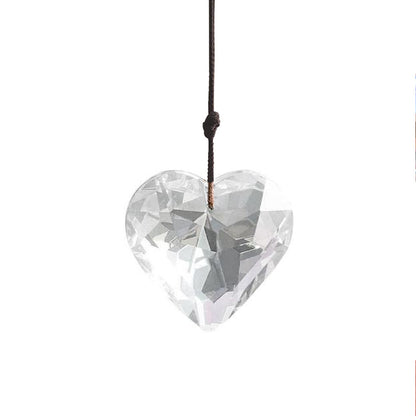 Crystal Heart Prism Pendant