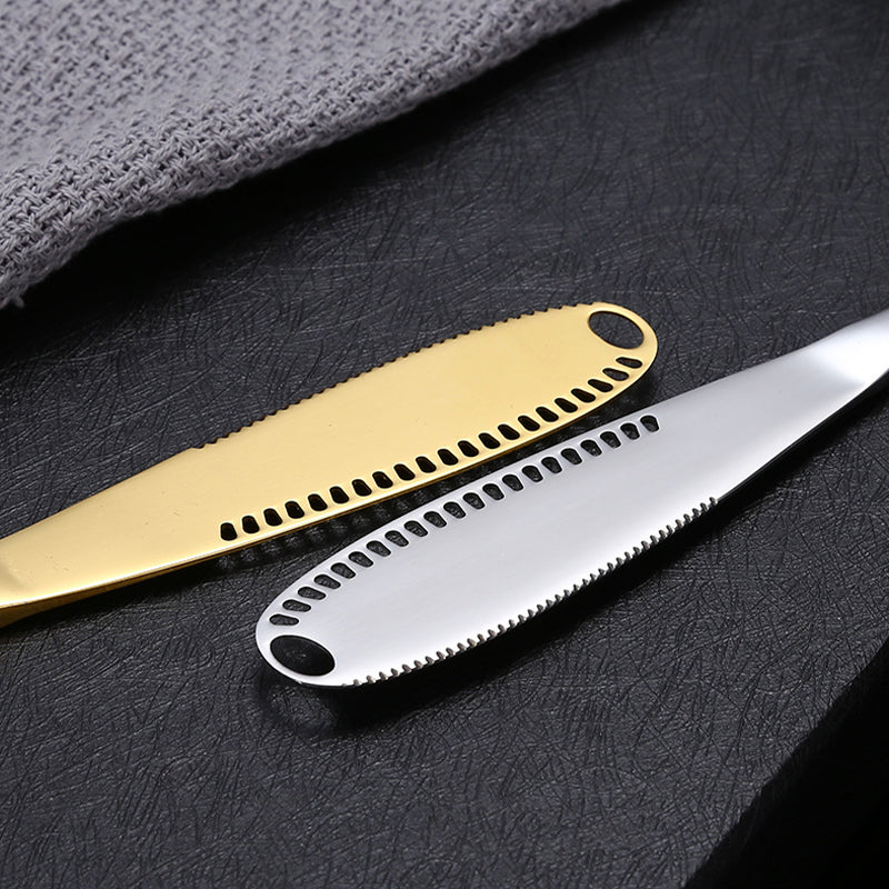 Stainless Steel Perforated Butter Knife