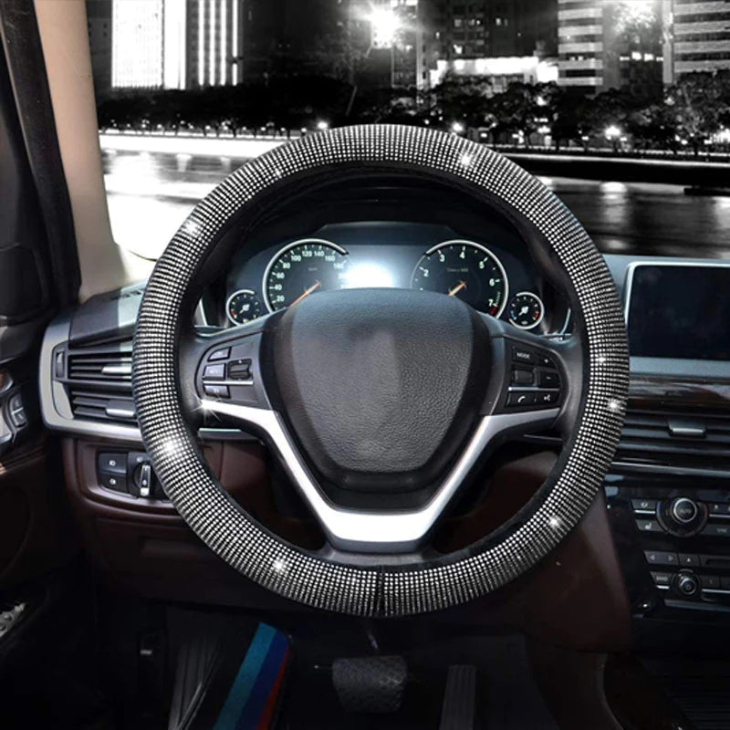 Rhinestone Steering Wheel Cover