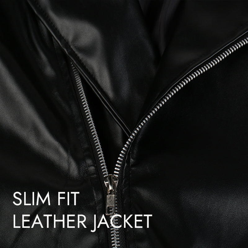 Fashion Slim Leather Jacket