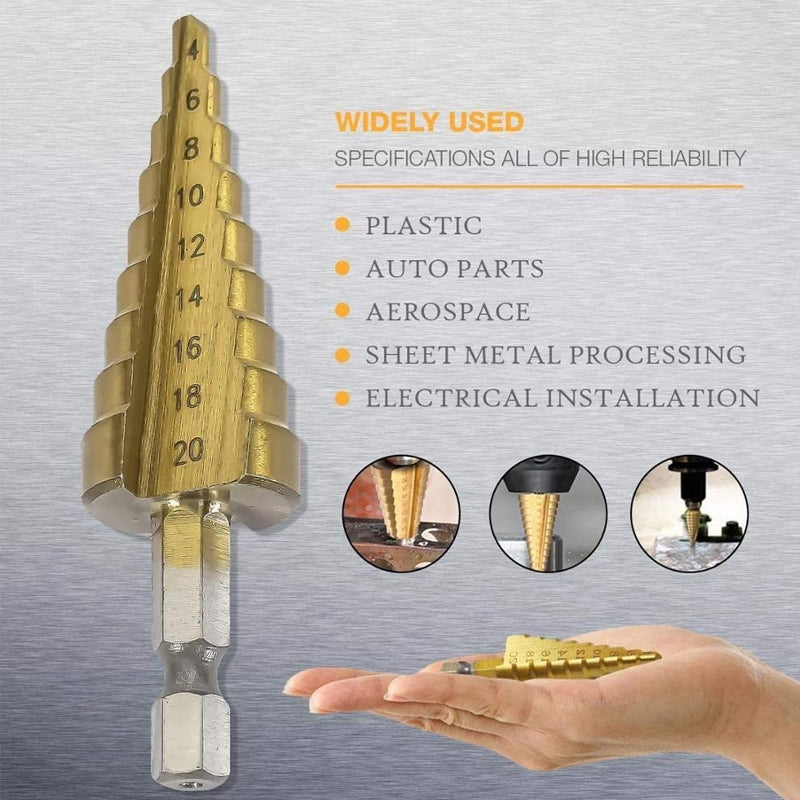 Steel Step Drill Bit (3PCS)