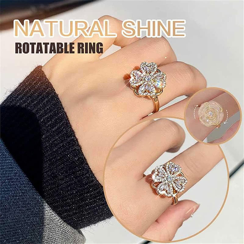 Rotating Clover Ring