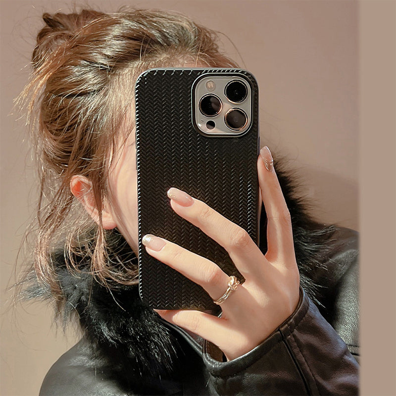 Geometric Plain Textured Phone Case