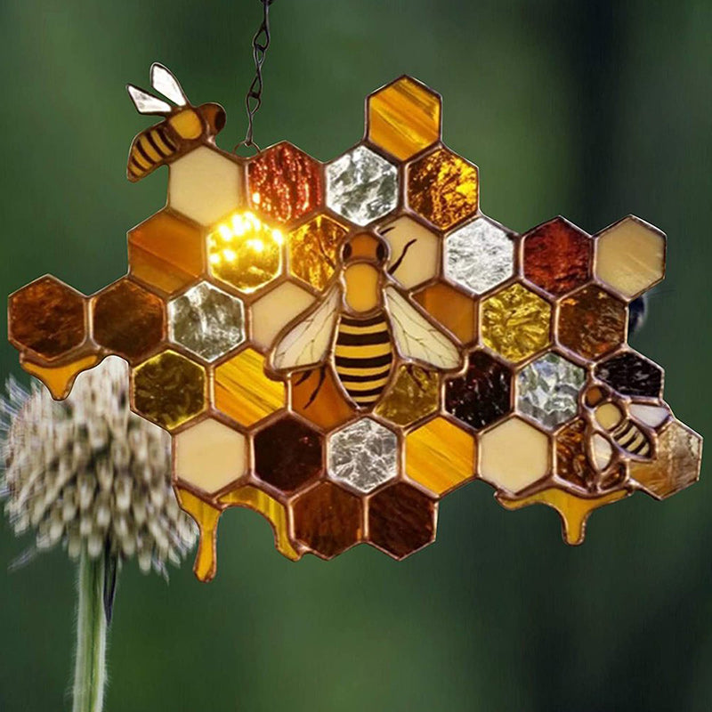 Stained Honeycomb Hanging Decoration