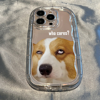 Funny Corgi Rolling Eyes Phone Case