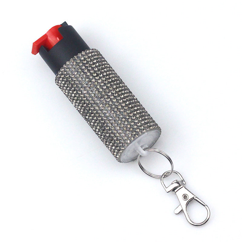 Self Defense Spray Diamond Keychain