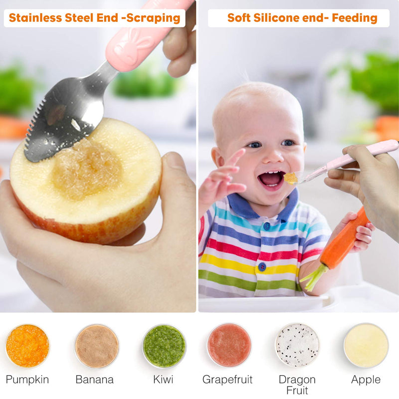 Sawtooth Baby Training Feeding Spoon