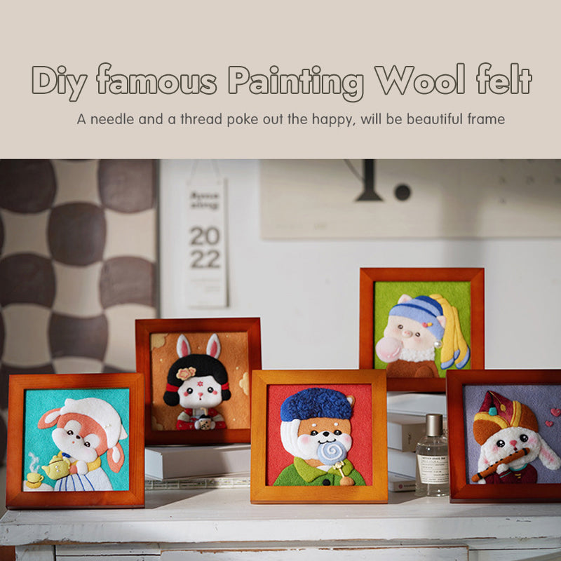 DIY Famous Painting Wool Felt