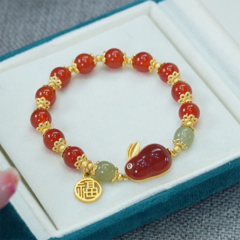 New Chinese Style Jade Rabbit Bracelet