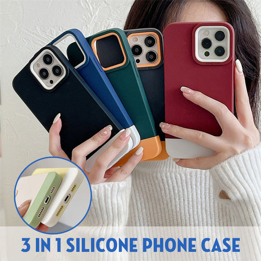 3 In 1 Silicone Phone Case