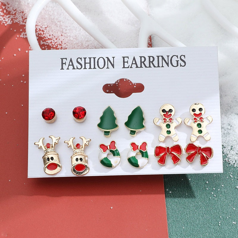 Christmas Stud Earrings Set