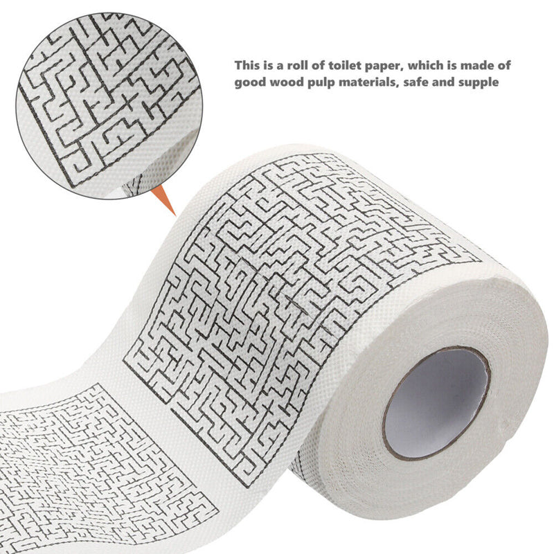 Printed Roll Maze Tissue