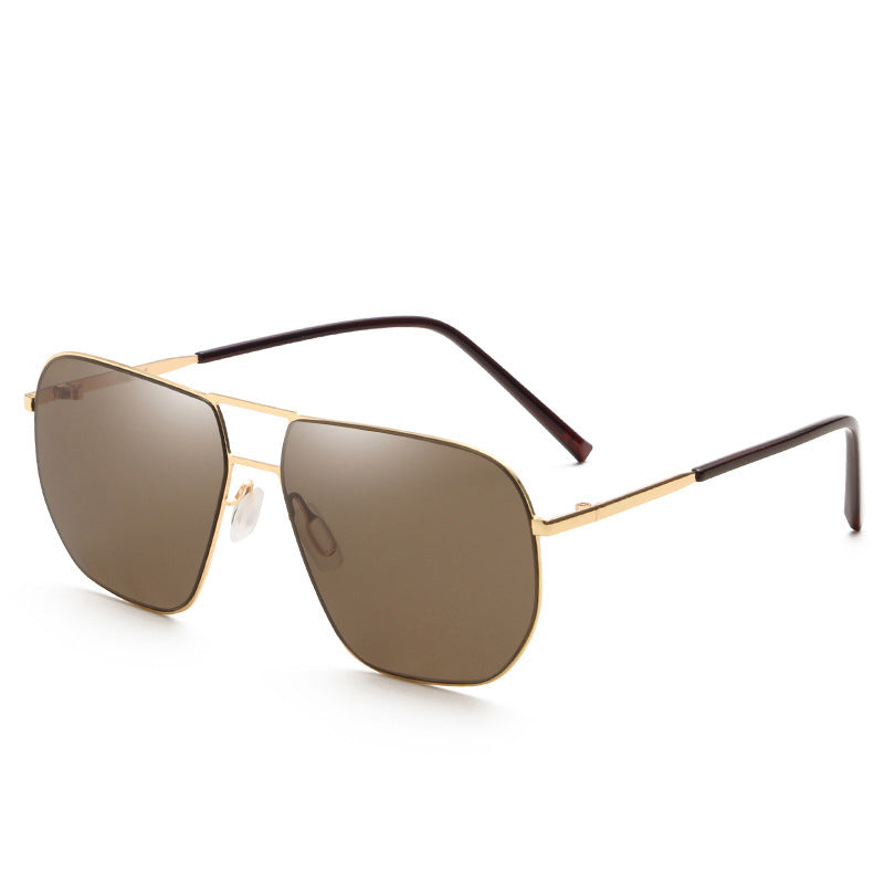 Polarized Metal Double Bar Sunglasses