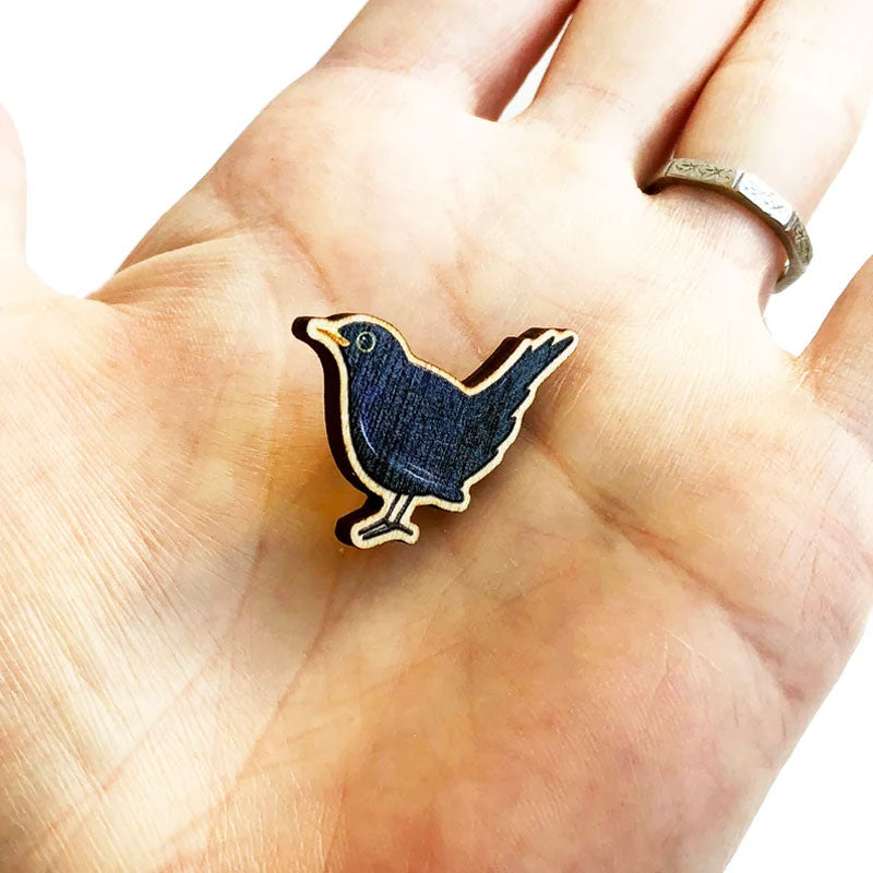 Handmade Mini Tiny Bird Badg