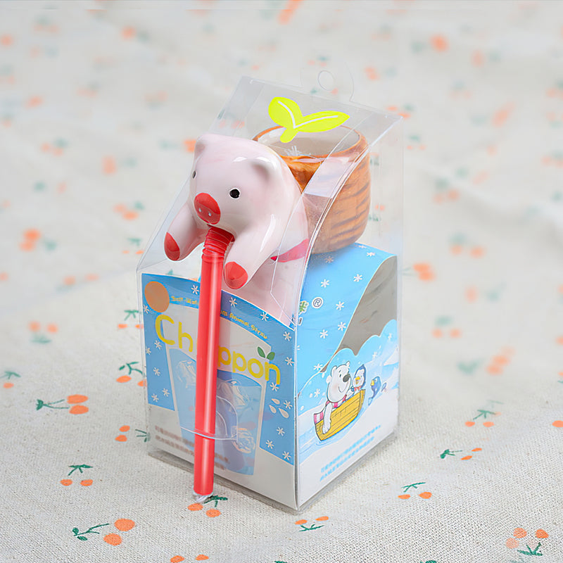 Pooh Animal Straw