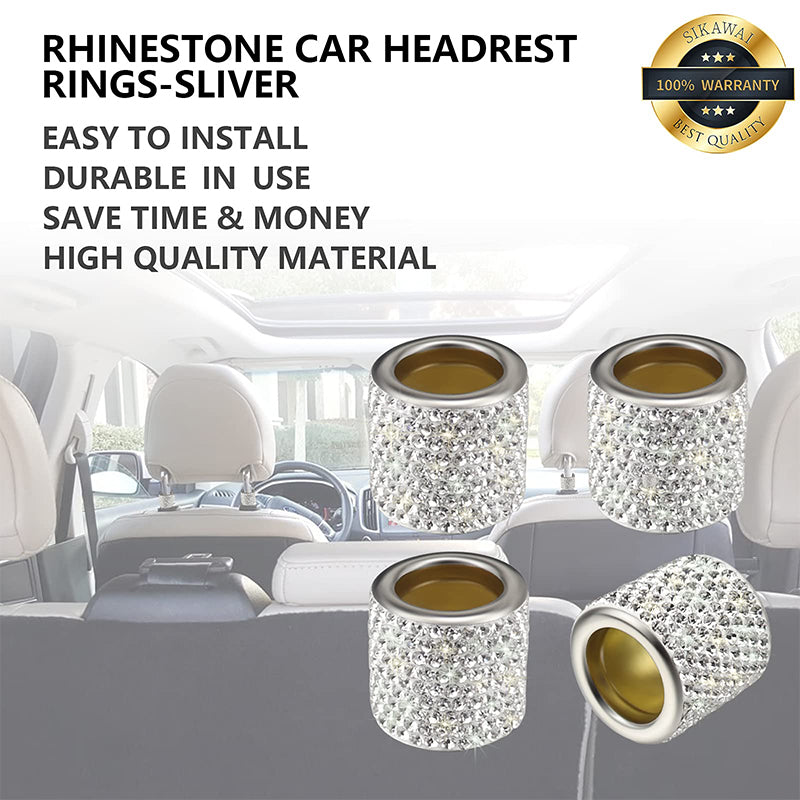 Diamond Car Headrest Decoration Ring