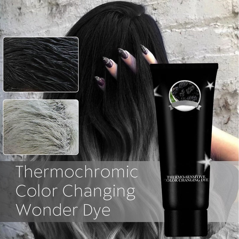 Thermochromic hair dye