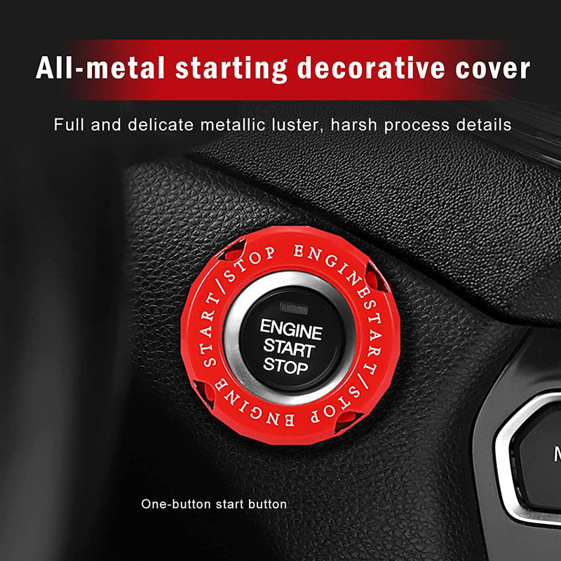 Car One-button Start Button Decoration-Rhombus Style