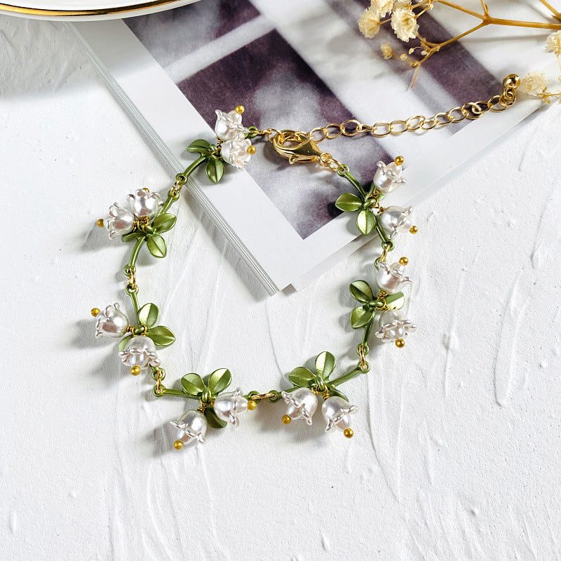 Vintage Imitation Lily of the Valley Bracelet