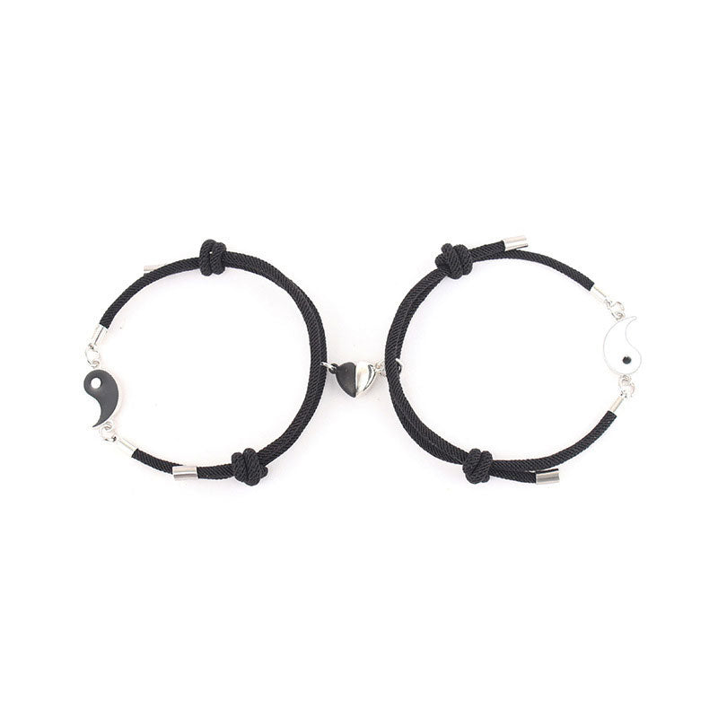 His and Hers Yin Yang Bracelet（2 Pcs）