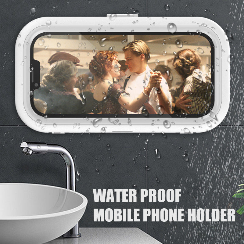 Hole-free Wall-mounted Waterproof Mobile Phone Holder