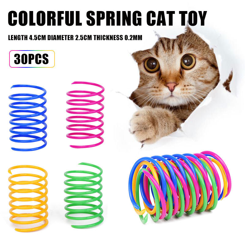 Colorful Spring Cat Toy (30 Pcs)