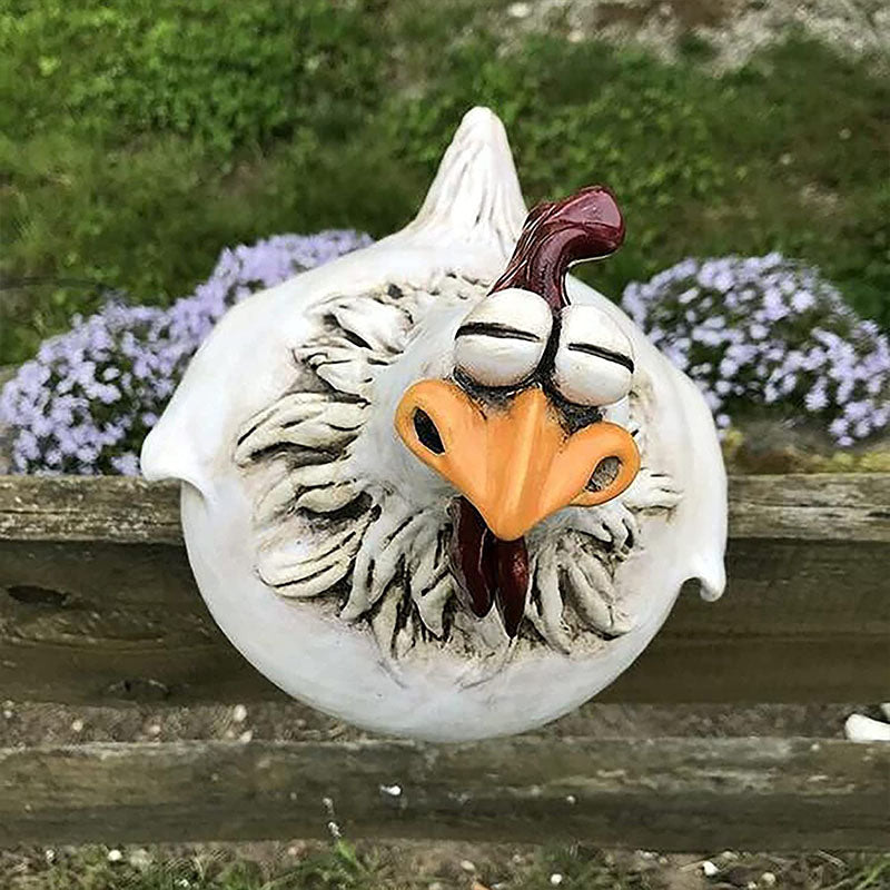 Big Hen Big Eye Chicken Resin Crafts Decoration Yard