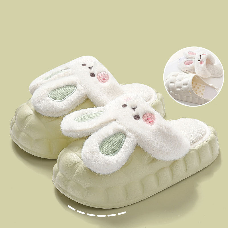 Cute Waterproof Removable Cotton Slippers