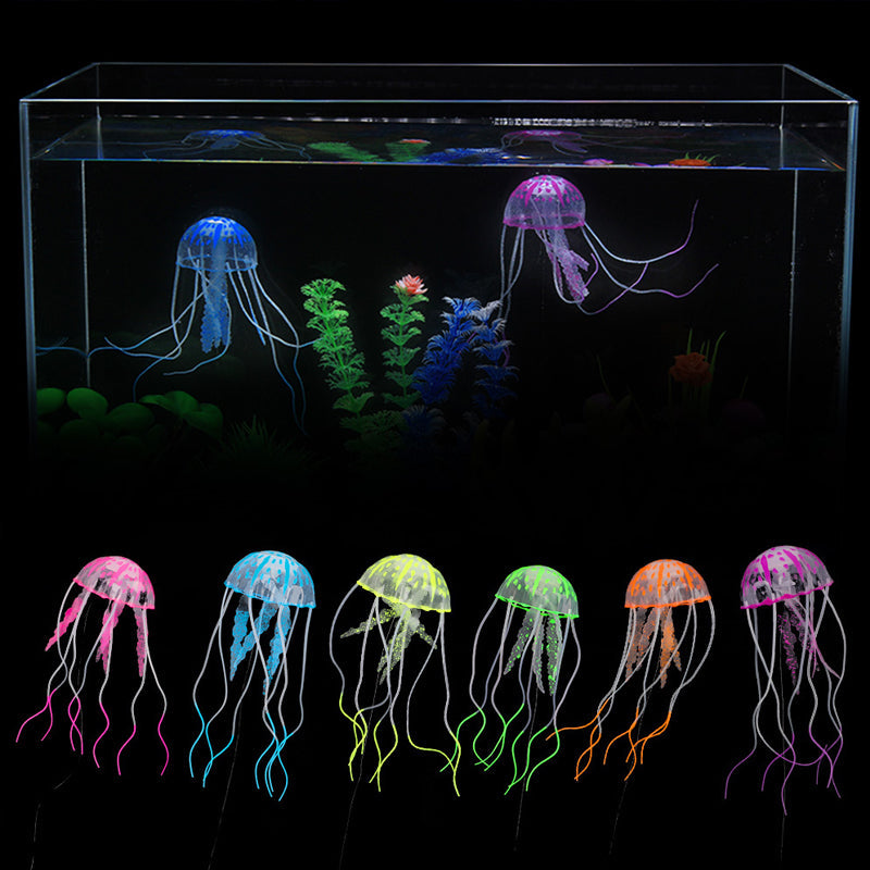 Glowing Fish Jellyfish Tank Aquarium Decoration