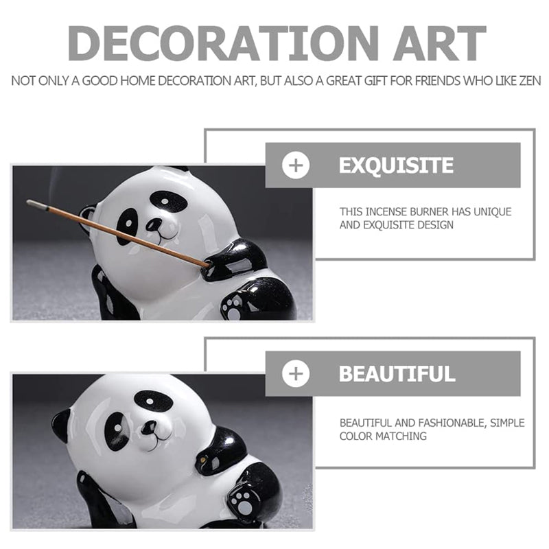 Ceramic Panda Dundun Incense Insert