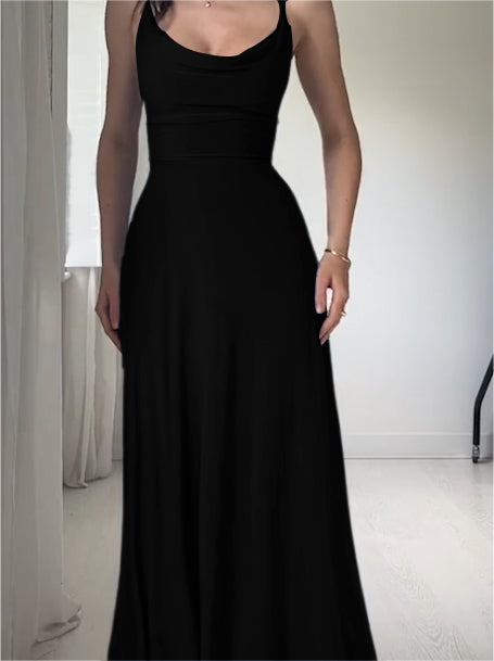 Drape Maxi Dress with Built-in Bra