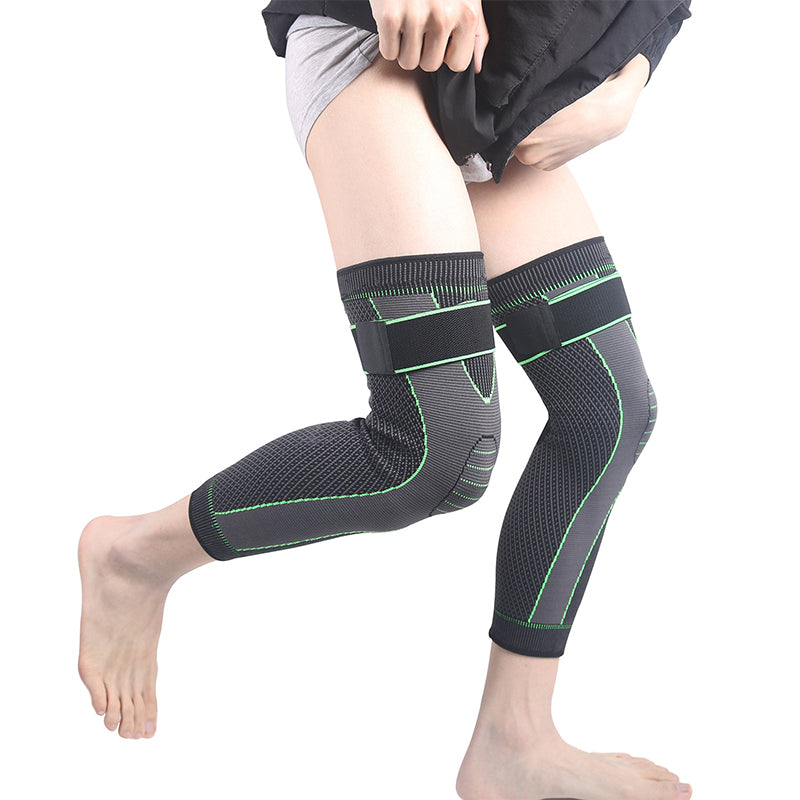 Knit Cycling Long Strap Knee Pads