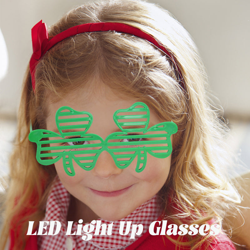 St. Patrick's Day LED Light Up Glasses