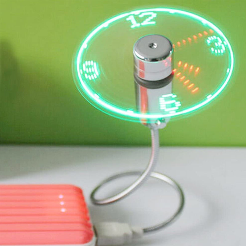 New USB Clock Fan with Real Time Clock