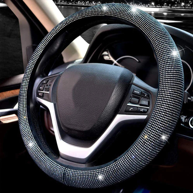 Rhinestone Steering Wheel Cover