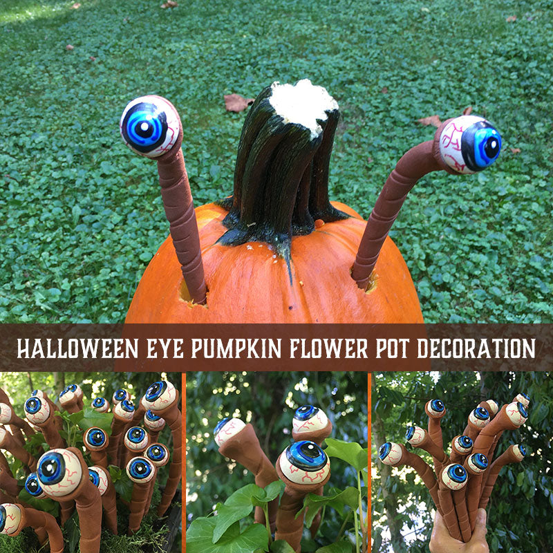 Halloween Eye Pumpkin Flower Pot Decoration（2 Pcs）