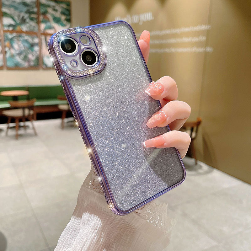 Gradient Glitter Transparent Phone Case