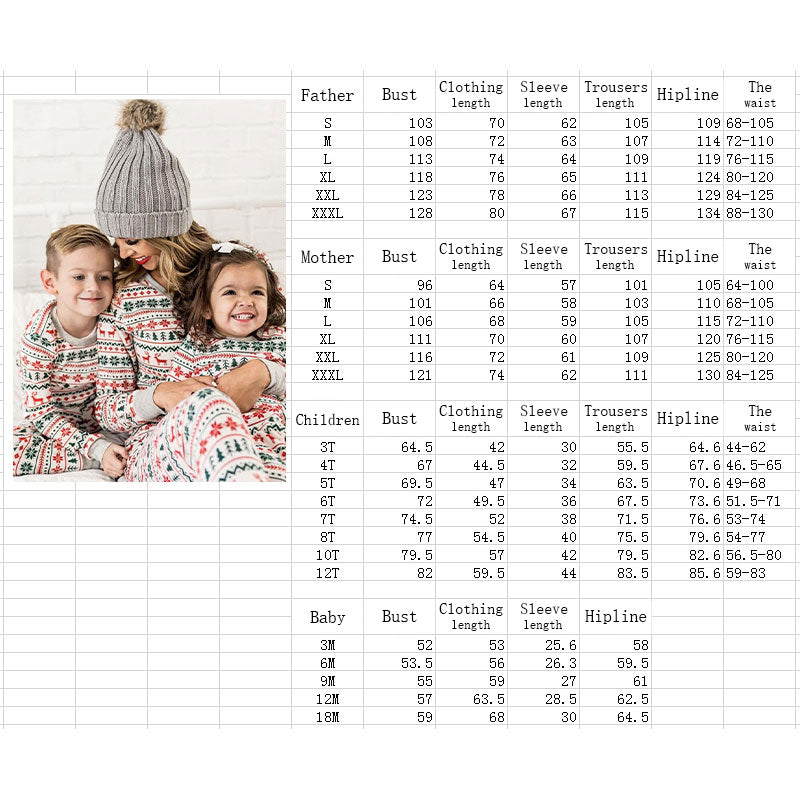 Print Family Matching Christmas Pajamas