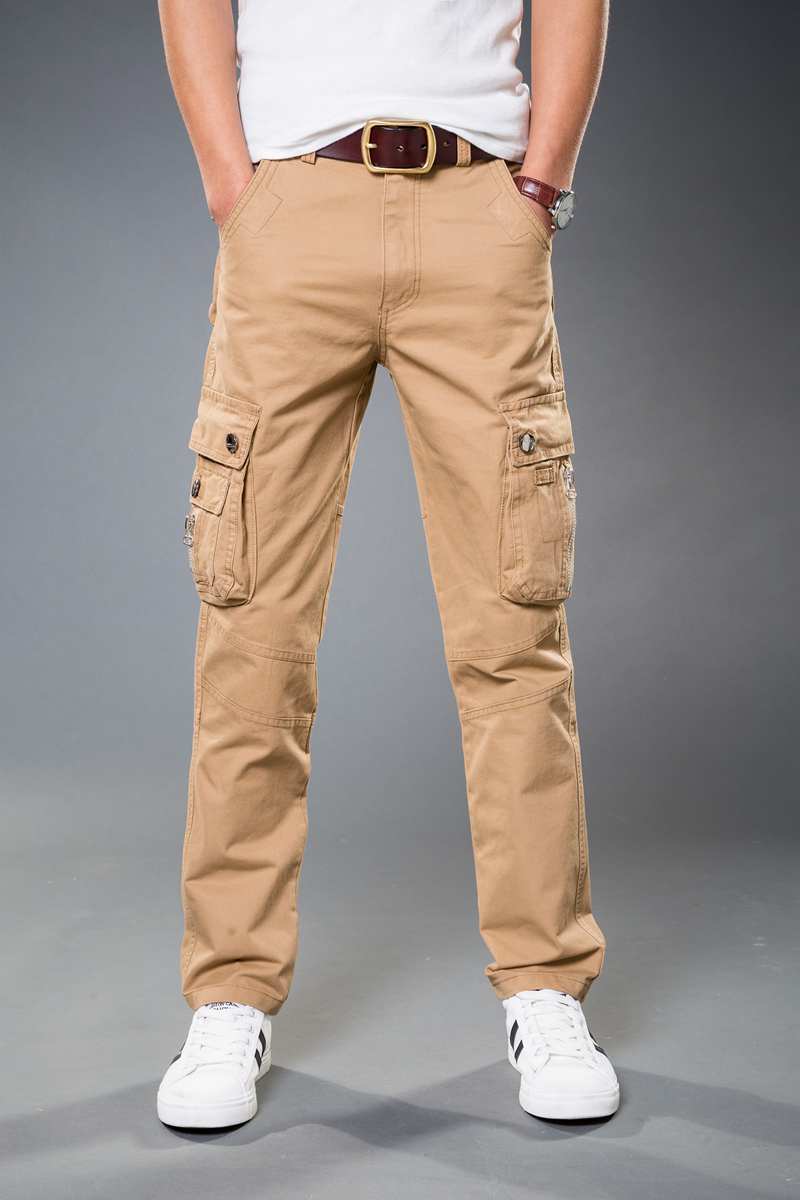 Winter Thickened Multi-Bag Pants